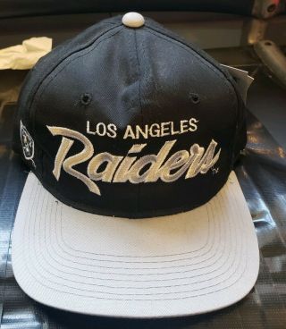 Vintage 90’s Los Angeles Raiders Hat Nwa Sports Specialties Proline Snapback Cap