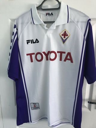 Fiorentina Retro Vintage 1999 - 00 Away Shirt Mens Large