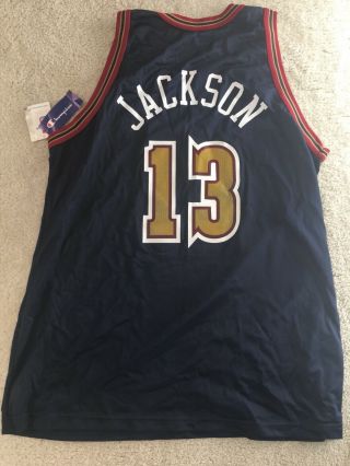 1996 VTG NBA Mark Jackson Denver Nuggets Size 48 XL Rare Jersey 4