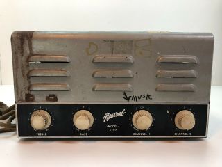 Newcomb E - 25 Vintage Tube Amplifier Amp 25 Watts