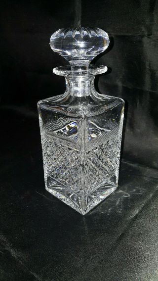 Antique Baccarat Crystal Regnévelle Decanter.  Circa Late 19th Century.  7 LBS. 3