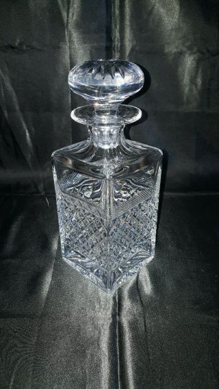 Antique Baccarat Crystal Regnévelle Decanter.  Circa Late 19th Century.  7 LBS. 4