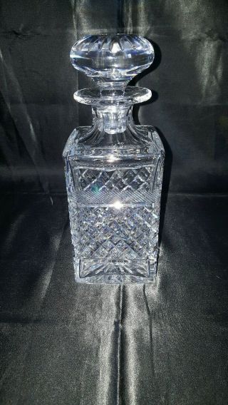Antique Baccarat Crystal Regnévelle Decanter.  Circa Late 19th Century.  7 LBS. 9