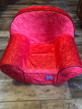 Vtg.  Blues Clues Steve Big Red Thinking Chair Foam Removable Cover