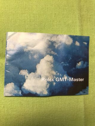 Vintage Rolex Gmt - Master Booklet 973 - 50 - 31.  158 (1973) Usa English Version.
