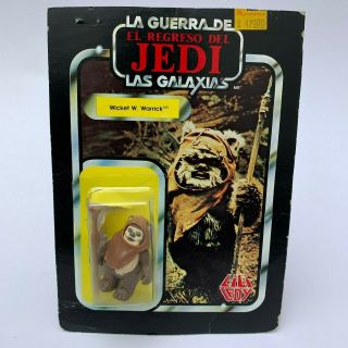 Mexican Star Wars Lili Ledy Wicket Ewok Card Vintage Figure Rare Kenner Mexico