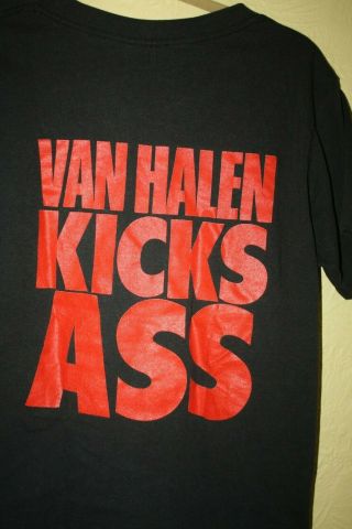 VINTAGE 80’s VAN HALEN KICKS ASS 1986 ROCK CONCERT TOUR T SHIRT M/L 5