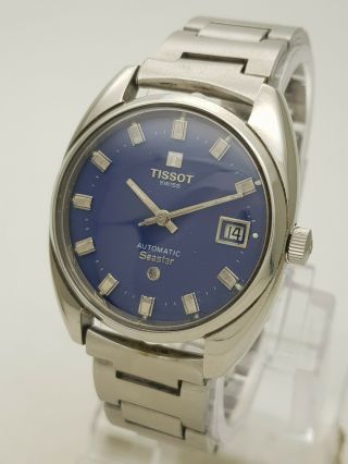 Vintage Tissot Seastar 21J Automatic Cal 784 - 2 Date 35MM Swiss Mens Wrist Watch 2