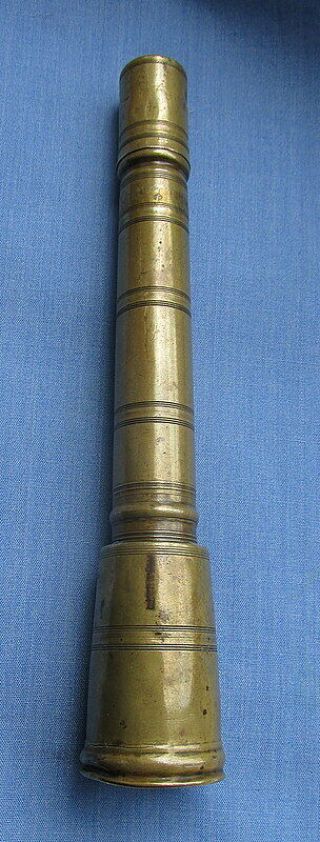 Antique 18th Century Brass Penner/travelling Inkwell/quill Tools/dip Pen/mycock