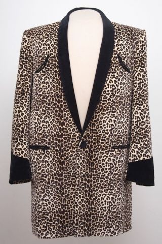 Teddy Boy Drape Jacket In Leopard Skin 1950s Rock ‘n’ Roll Traditional Tailor