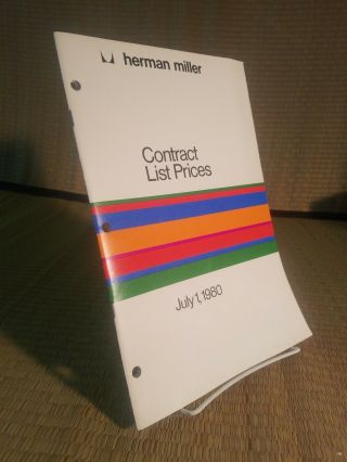 Vtg Herman Miller Contract List Prices 1980 Ephemera 3