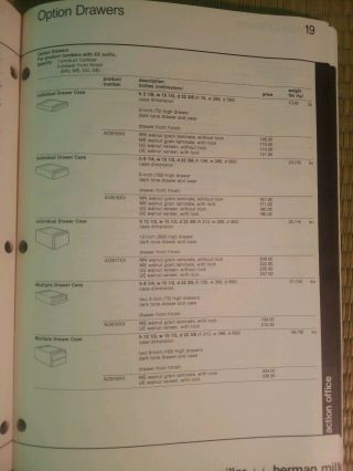 Vtg Herman Miller Contract List Prices 1980 Ephemera 9