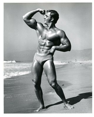Vintage 1970s Swan Santa Monica Photo Rick Drasin Muscle Bodybuilder,  1
