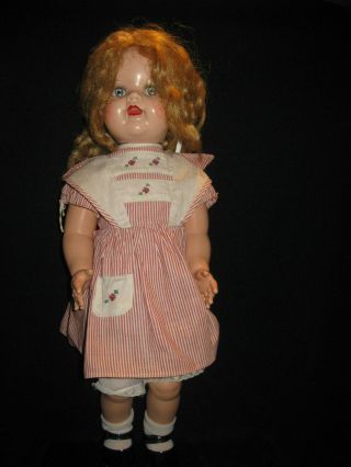 Vintage SAUCY WALKER Doll - 1951 Needs Head secured - Blonde Pig tails - 5