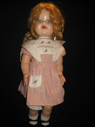 Vintage SAUCY WALKER Doll - 1951 Needs Head secured - Blonde Pig tails - 6