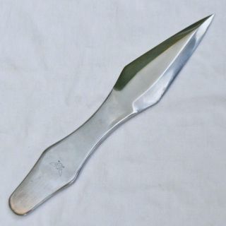 Rare JOHN NELSON COOPER massive throwing knife,  hand - made circa 1970th; 4