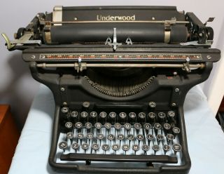 Vintage Underwood Standard Typewriter No.  5 Serial 4276871 - 12,  Circa 1934