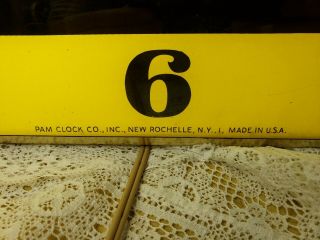 Winchester Guns Pam Clock 1966 Lighted Dealer Wall Vintage Sign 2