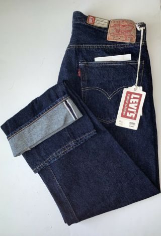 Levis Mens Lvc 1955 501xx Vintage Clothing Selvedge Denim Jeans Size 34x32