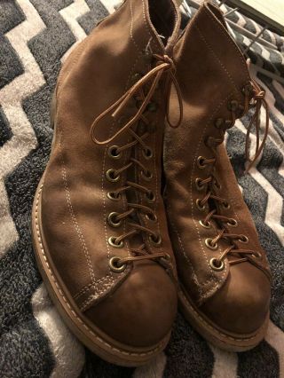 Vintage Mens Brown Work Hiking Leather Boots B.  F.  Goodrich Size 10e Fits Size 11