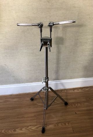 Vintage Sonor Signature/lite/phonic Double Tom Stand Post Mount W Arms