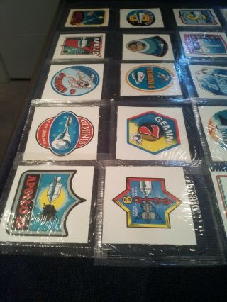 Kelloggs Vintage 1960s NASA Space Stickers,  Complete Rare Set 3