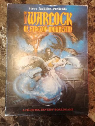 The Warlock Of Firetop Mountain Boardgame - Vintage/rare - Complete