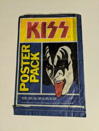 Kiss Poster Pack Bag Australia 1980 Aucoin Super Rare Gene Simmons