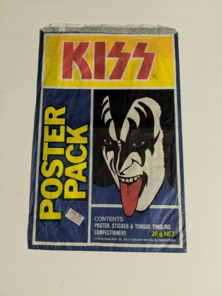 KISS POSTER PACK BAG Australia 1980 Aucoin SUPER Rare Gene Simmons 2