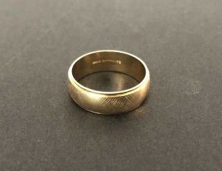 Vintage 14k Yellow Gold Artcarved Wedding Band Ring 4.  2 G Size 7