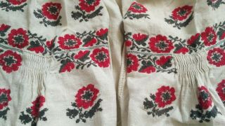 Ukrainian vintage (1920 - 1940) embroidered dress,  M - XL,  hemp,  handiwork,  Ukraine 3