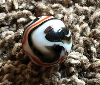 373 Vintage Estate GLASS MARBLES Old Toy Agate? Akro? Swirl Rare 7