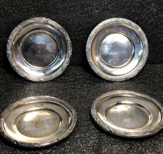 6 X Boin Taburet Paris Antique Silver / Plated ? - Small Plates