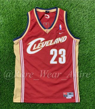 Nba Jersey Cleveland Cavaliers Lebron James Nike Swingman Sz Medium Vtg