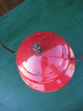 Vintage Coleman Lantern RED,  CHROME Model 200 Canada SUNSHINE 10 56 1956 3