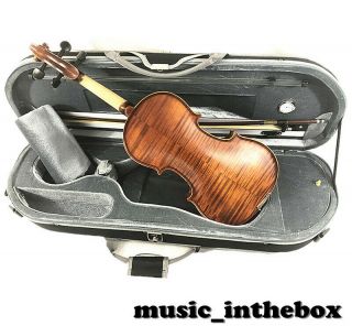 Special Edition - 4/4 Hand - Made Antique High Flamed Back Violin,  Bow,  Rosin,  Case