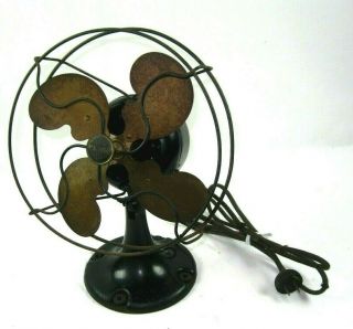 Antique Vintage Emerson Electric Table Top Fan Cast Iron 7764aa See