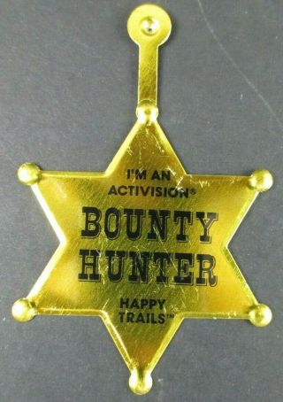 Activision Stampede Bounty Hunter Tin Badge Premium
