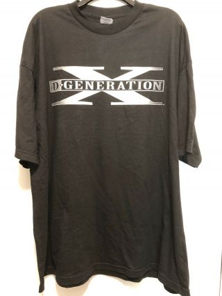 Vintage 90s D Generation X Wwf Two Words Suck It T Shirt Black Size 3xl