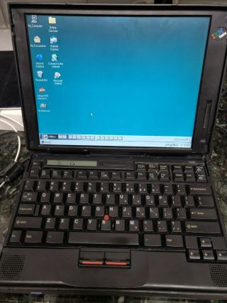 Vintage Ibm Thinkpad Laptop 760el Windows 98 & Microsoft Office