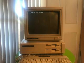 Tandy 1000SX 1000 SX Computer PC with Keyboard Vintage 5.  25, 2