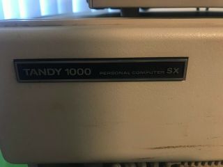 Tandy 1000SX 1000 SX Computer PC with Keyboard Vintage 5.  25, 5
