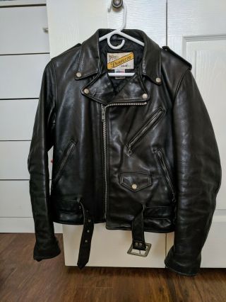 Schott Perfecto Leather Jacket - Size 36 - Vintage