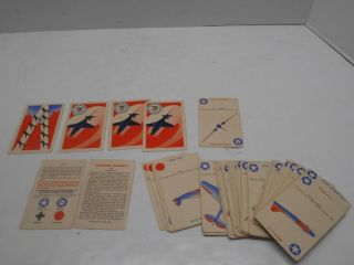 Squadron Scramble Card Game Vintage Wwii 1942 Card Game Complete Set