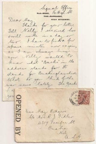 Wwi Bef Letter.  Died 1918,  Spanish Influenza.  Royal Artillery.  Wounded In 1917.