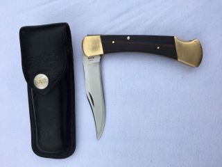 Vintage Buck Usa 3 Pin Lock Back Knife W/sheath 1967/1972 - 110 Before Model 