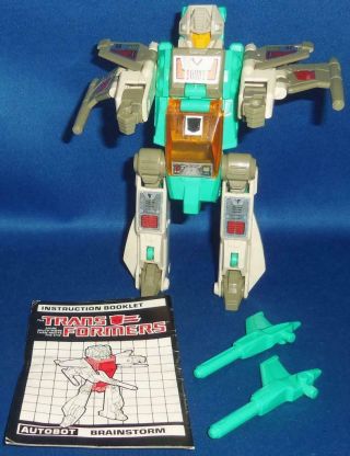 Vintage 1987 G1 Transformers Headmasters Brainstorm Complete Action Figure