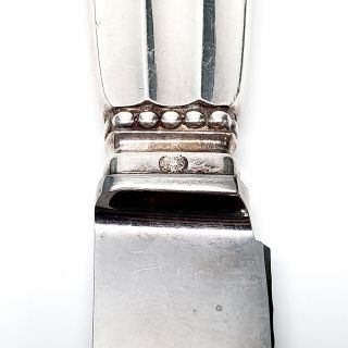 Vintage Georg Jensen Denmark Sterling Silver Acorn Cheese/Bar Knife 5103 8
