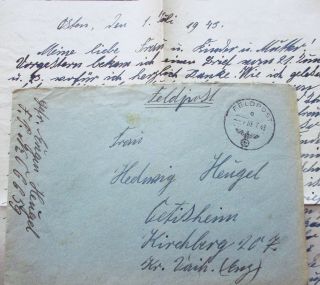 German Fieldpost Letter - Taman Peninsula - German Hunter Division 1943