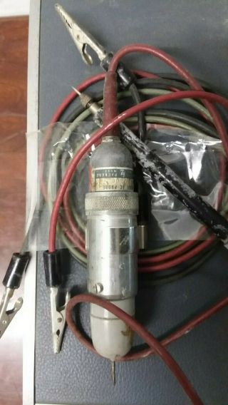 Vintage Hewlett Packard 410C Voltmeter with Leads and Power Cable 3